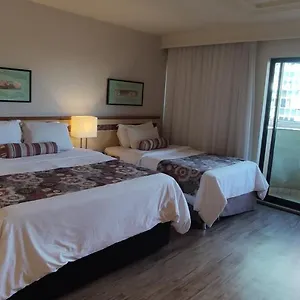 Hotel Flat De Alto Padrão - Enorme - Centro Da - 2 Camas - 1 Queen E 1 Solteiro - Arrumação Diária Gratuita - Vista Linda - Varanda - Cozinha